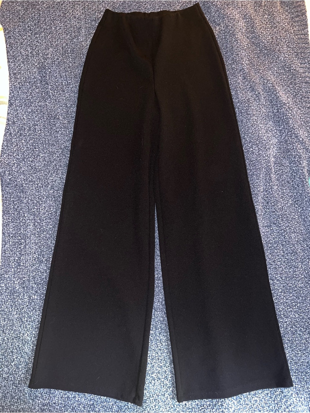 H&M Black High-Rise Wide-Leg Pants